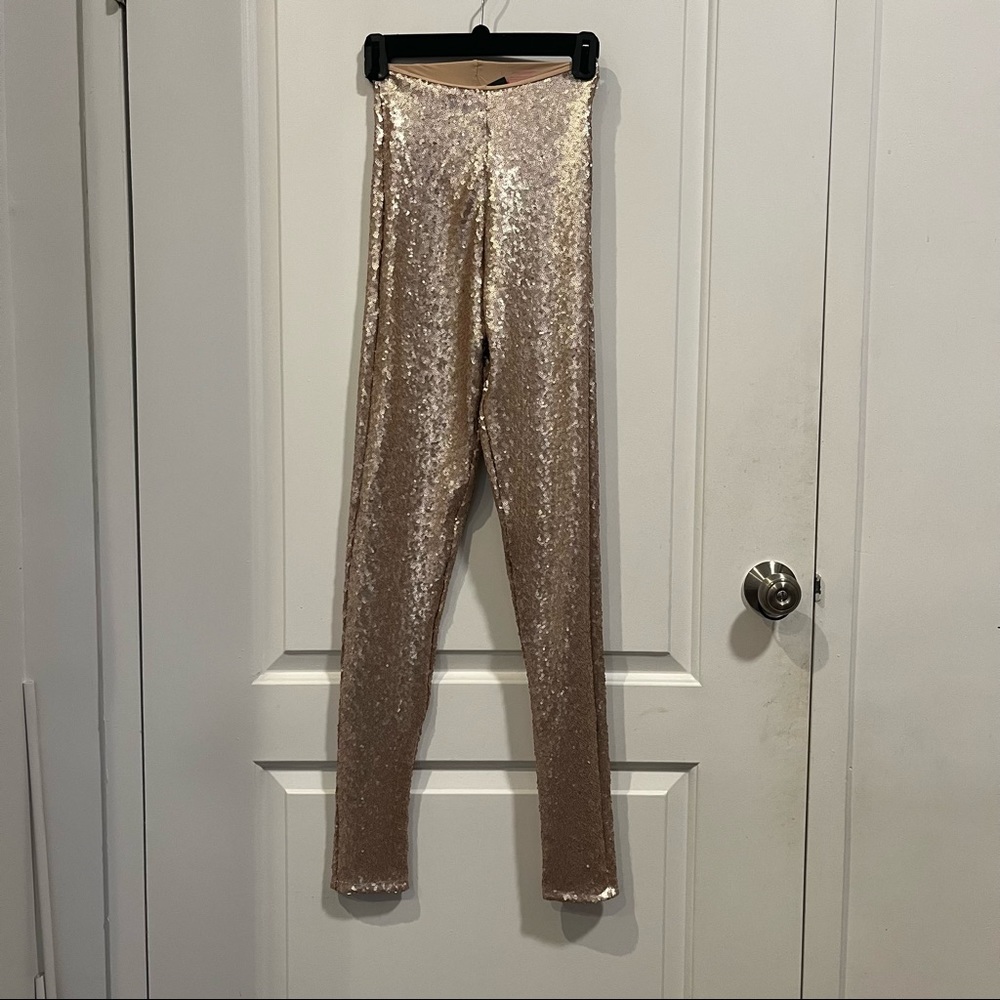 Commando Sequin Leggings In Color Blush - image 2